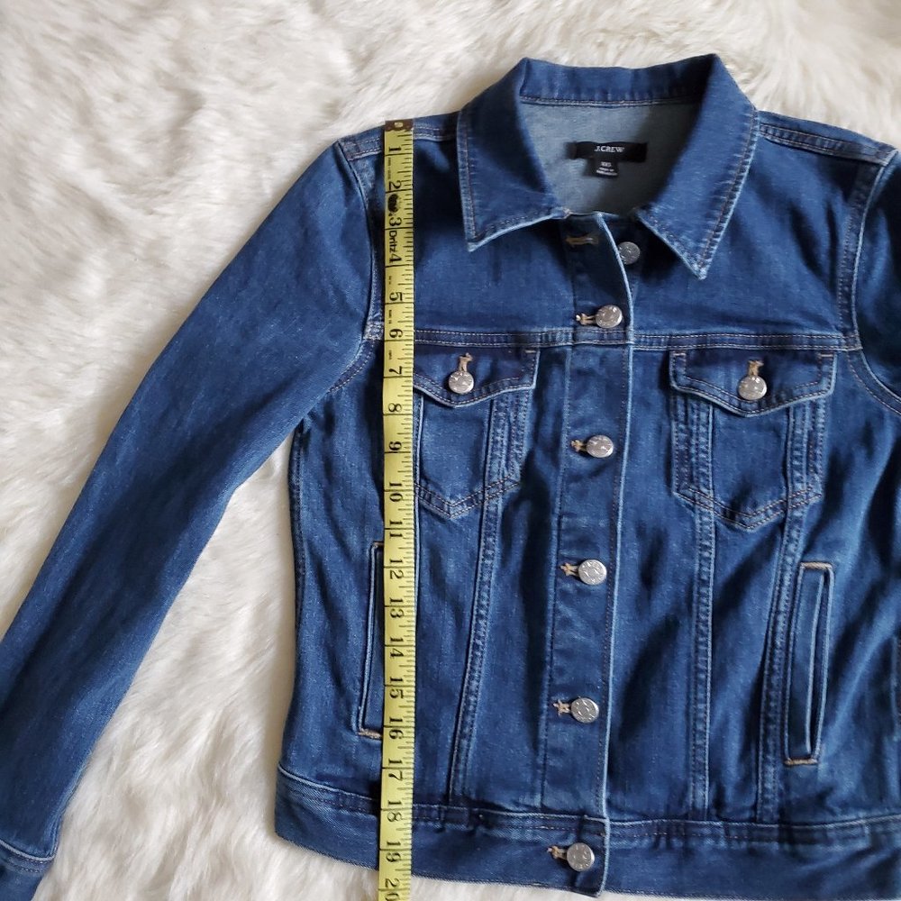 J. Crew Classic Denim Jacket in Ocean Size XXS EUC - Picture 14 of 16